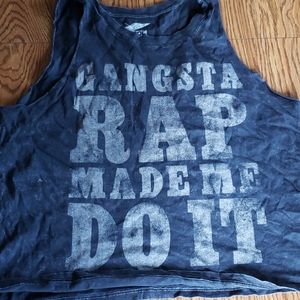 Graphic Crop Tank Top